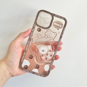 iPhone 12 Pro Case with Clear Boba Bear Print